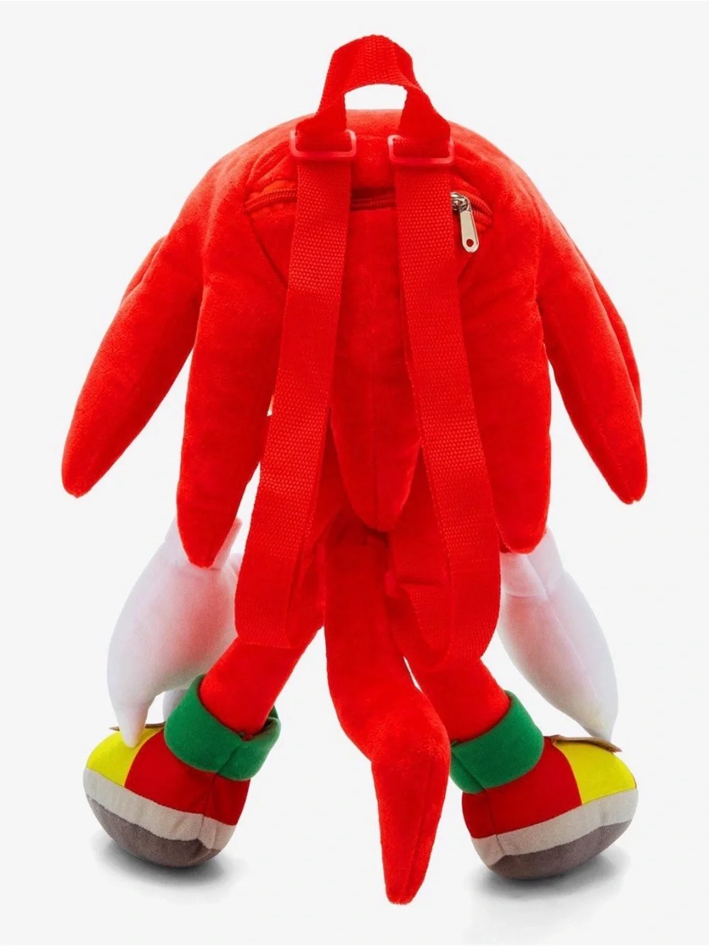 Sonic the Hedgehog Red Knuckles Plush Character Backpack- New